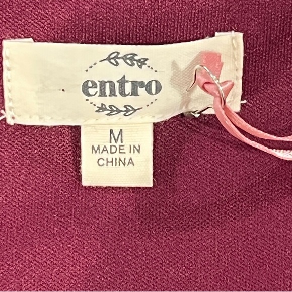 NEW WITH TAGS ENTRO LONG SLEEVED WRAP MINI DRESS - Picture 12 of 15